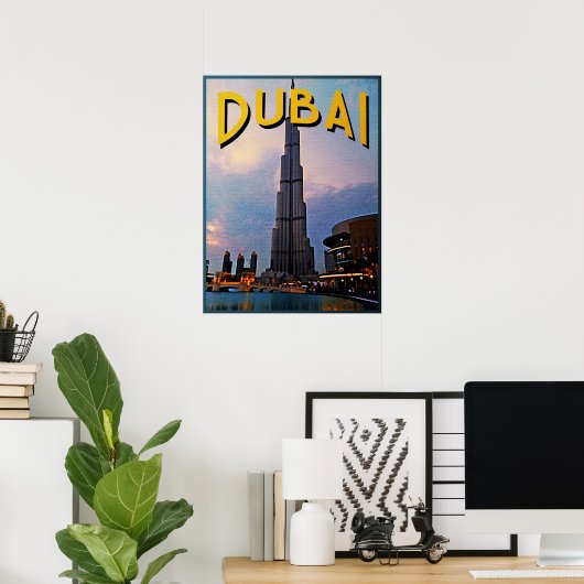 Dubai Travel Poster (Thuiskantoor)