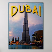 Dubai Travel Poster (Voorkant)