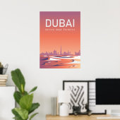 Dubai Travel Poster Verenigde Arabische Emiraten (Thuiskantoor)