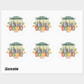 Dubai Travel Tourist Vacation Group Ronde Sticker (Vel)