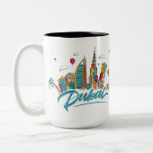 dubai tweekleurige koffiemok (Links)