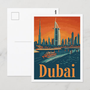Dubai UAE  bekende reisplaats Briefkaart