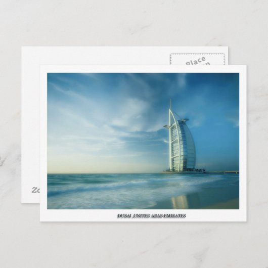 Dubai UAE Briefkaart (Voorkant / Achterkant)