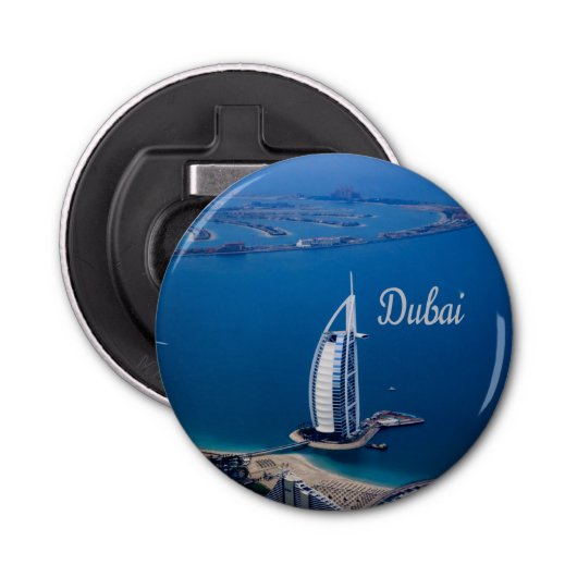 Dubai UAE Burj Al Arab Button Flesopener (Voorkant)