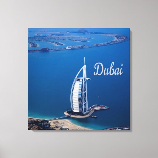 Dubai UAE Burj Al Arab Canvas Afdruk (Voorkant)