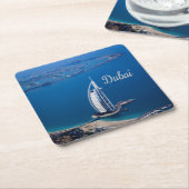 Dubai UAE Burj Al Arab Kartonnen Onderzetters (Schuin)