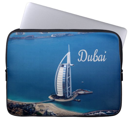 Dubai UAE Burj Al Arab Laptop Sleeve (Voorkant)