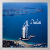 Dubai UAE Burj Al Arab Poster (Voorkant)