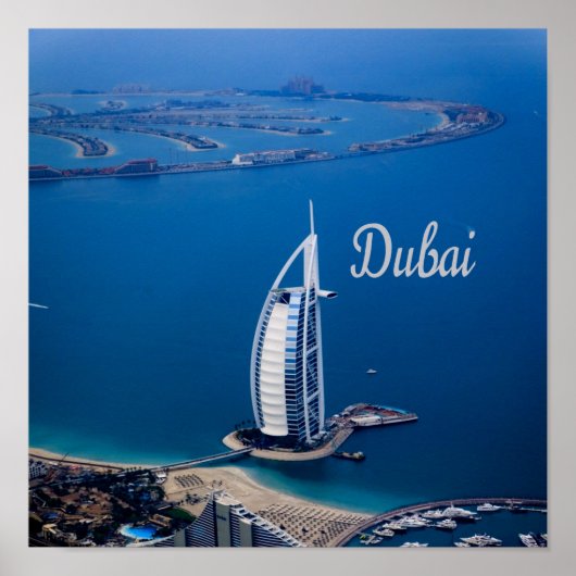 Dubai UAE Burj Al Arab Poster (Voorkant)
