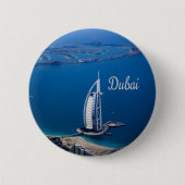 Dubai UAE Burj Al Arab Ronde Button 5,7 Cm (Voorkant)
