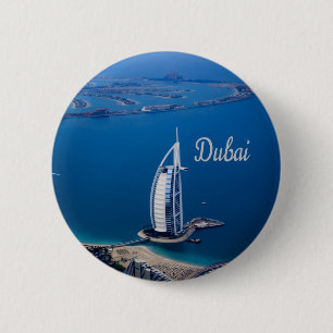 Dubai UAE Burj Al Arab Ronde Button 5,7 Cm
