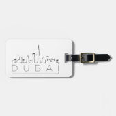 Dubai UAE Skyline Bagagelabel (Voorkant horizontaal)