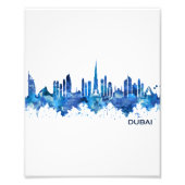 Dubai UAE Skyline Blue Foto Afdruk (Voorkant)