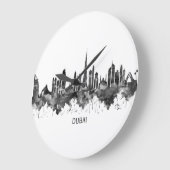 Dubai UAE Skyline BW Grote Klok (Hoek)
