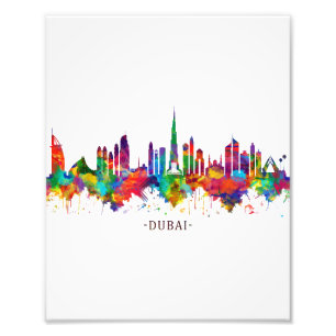 Dubai UAE Skyline Foto Afdruk