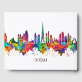 Dubai UAE Skyline Gastenboek (Achterkant)