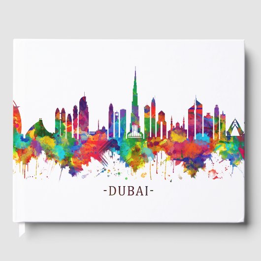 Dubai UAE Skyline Gastenboek (Voorkant)