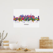 Dubai UAE Skyline Poster (Keuken)