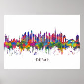 Dubai UAE Skyline Poster (Voorkant)