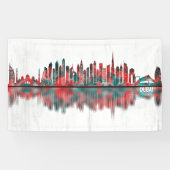 Dubai UAE Skyline Spandoek (Horizontaal)