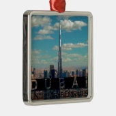 Dubai UAE Souvenir Metalen Ornament (Rechts)