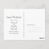 Dubai UAE Waterverf Save the Date Briefkaart (Achterkant)