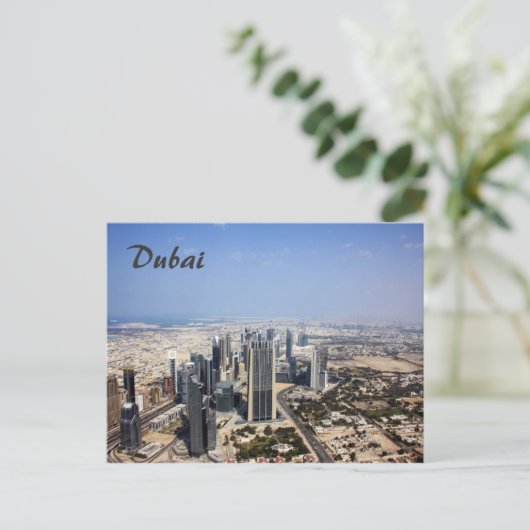Dubai Uitzicht Briefkaart (Staand voorkant)