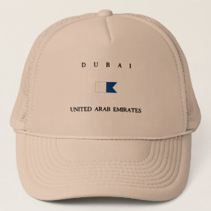 Dubai United Arab Emirates Alpha Dive Flag Trucker Pet