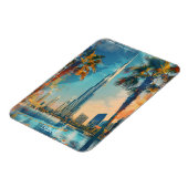 Dubai United Arab Emirates Burj Khalifa Cityscape Magneet (Linkerzijde)