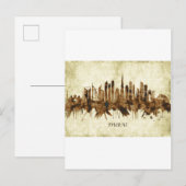 Dubai United Arab Emirates Cityscape Uitnodiging Briefkaart (Voorkant / Achterkant)