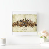 Dubai United Arab Emirates Cityscape Vierkante Klok (Huis)