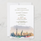 Dubai United Arab Emirates Destination Wedding Kaart (Voorkant)