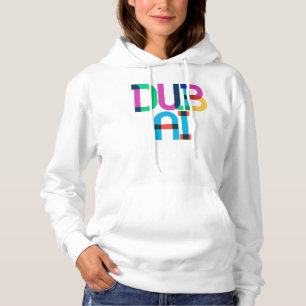 Dubai United Arab Emirates Pop Art Letters Hoodie