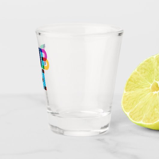 Dubai United Arab Emirates Pop Art Letters Shot Glas (Rechts)