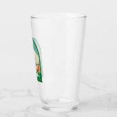 Dubai United Arab Emirates Retro Travel Art Glas (Links)