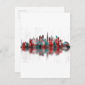 Dubai United Arab Emirates Skyline Uitnodiging Briefkaart (Voorkant / Achterkant)