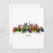 Dubai United Arab Emirates Skyline Uitnodiging Briefkaart (Voorkant / Achterkant)