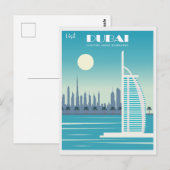  Dubai United Arab Emirates Travel Briefkaart (Voorkant / Achterkant)
