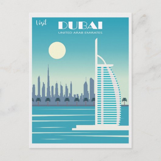  Dubai United Arab Emirates Travel Briefkaart (Voorkant)