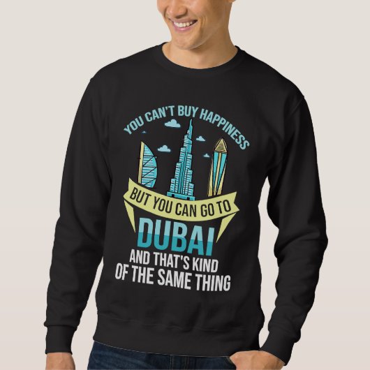 Dubai United Arab Emirates Uae City Skyline Map Trui (Voorkant)
