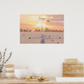 Dubai, VAE - Burj Khalifa woestijn skyline Poster (Keuken)