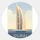 Dubai VAE Ronde Sticker (Voorkant)