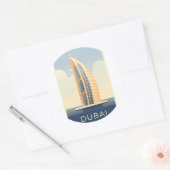 Dubai VAE Ronde Sticker (Envelop)