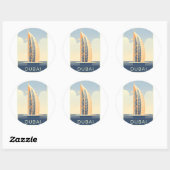 Dubai VAE Ronde Sticker (Vel)