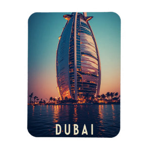 Dubai VAE Silhouette Luxe Reis Arabisch Avontuur Magneet