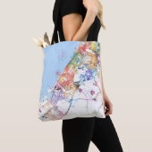 Dubai VAE Stadkaart Tote Bag (Dichtbij)
