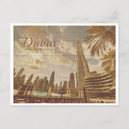 DUBAI VAE VINTAGE - BURJ KHALIFA BRIEFKAART