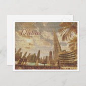DUBAI VAE VINTAGE - BURJ KHALIFA BRIEFKAART (Voorkant / Achterkant)