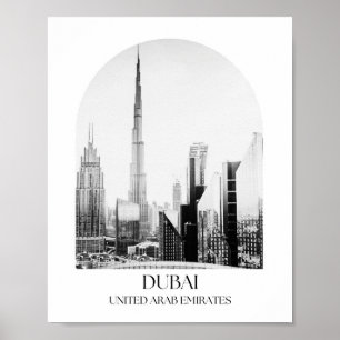 Dubai Verenigde Arabische Emiraten Arch Fotoprint Poster