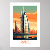 Dubai Verenigde Arabische Emiraten Beroemde reispl Poster (Voorkant)